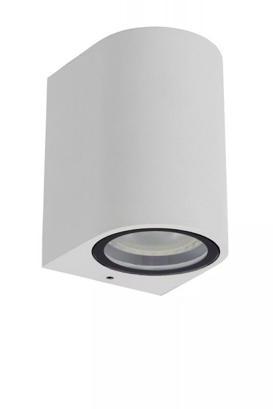Lucide ZARO – Wandstrahler / Wandleuchte Innen & Außen – 1x GU10 – IP44 – Weiß