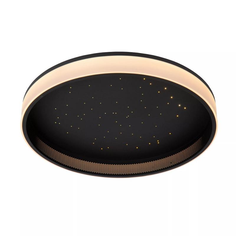 Lucide ESTREJA LED Deckenleuchte Ø40cm 40W CCT 2500–3000K Schwarz Fernbedienung