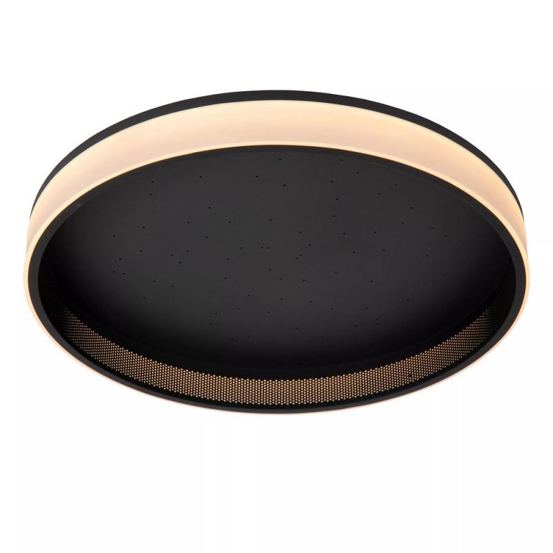 Lucide ESTREJA LED Deckenleuchte Ø40cm 40W CCT 2500–3000K Schwarz Fernbedienung