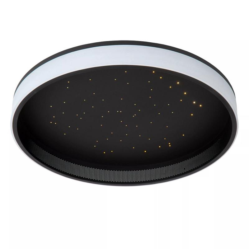 Lucide ESTREJA LED Deckenleuchte Ø40cm 40W CCT 2500–3000K Schwarz Fernbedienung
