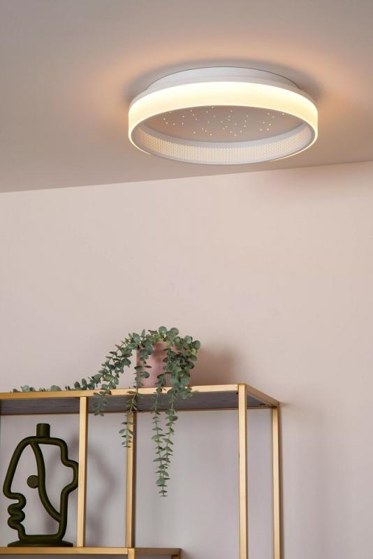 Lucide ESTREJA - LED Deckenleuchte Ø 40 cm 3-StepDim CCT 2500K–3000K Weiß