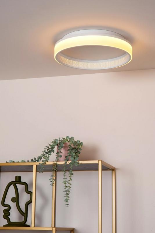 Lucide ESTREJA - LED Deckenleuchte Ø 40 cm 3-StepDim CCT 2500K–3000K Weiß