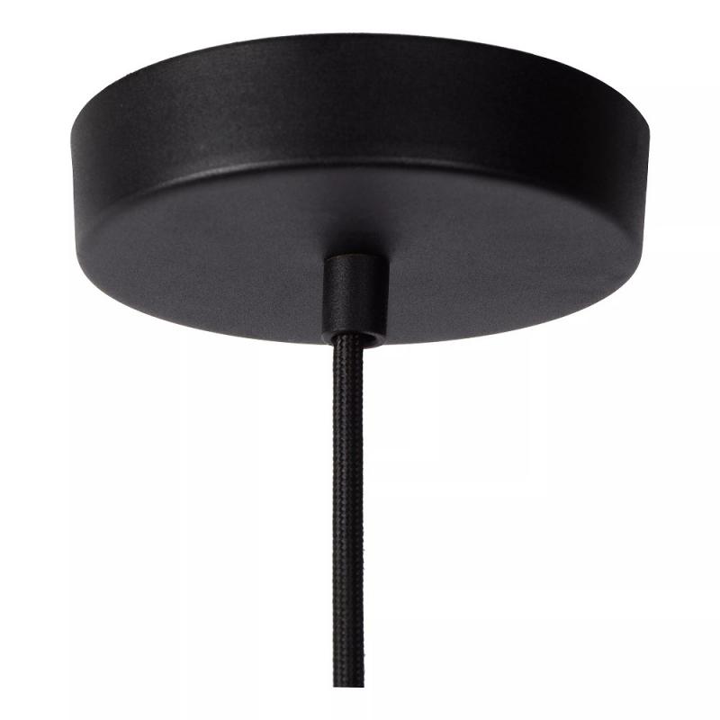 Lucide LIONEL Pendelleuchte 1xE27 Schwarz Metall modern dimmbar höhenverstellbar