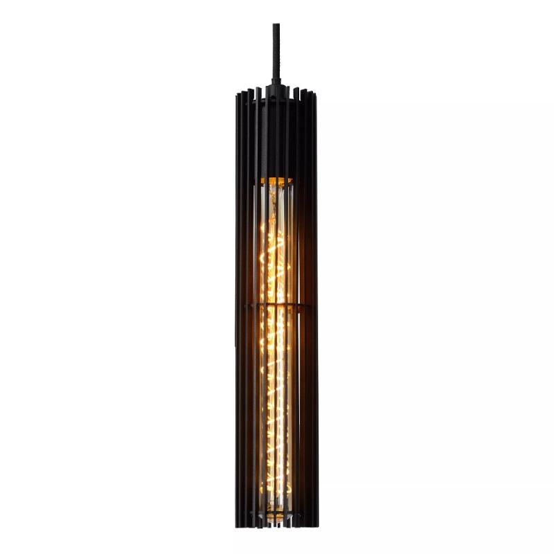 Lucide LIONEL Pendelleuchte 1xE27 Schwarz Metall modern dimmbar höhenverstellbar