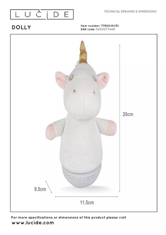 Lucide DOLLY – Nachtlampe Kinderzimmer