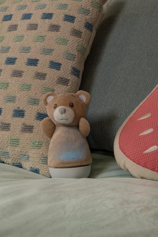 Lucide DOLLY Nachtlicht Kinderzimmer LED 2700K Musikfunktion Braun