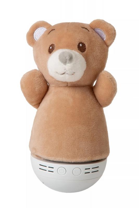 Lucide DOLLY Nachtlicht Kinderzimmer LED 2700K Musikfunktion Braun
