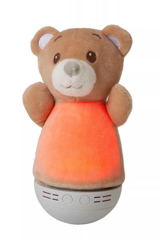 Lucide DOLLY Nachtlicht Kinderzimmer LED 2700K Musikfunktion Braun