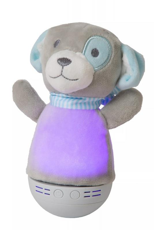 Lucide DOLLY Nachtlicht Kinderzimmer LED 2700K Musikfunktion Grau