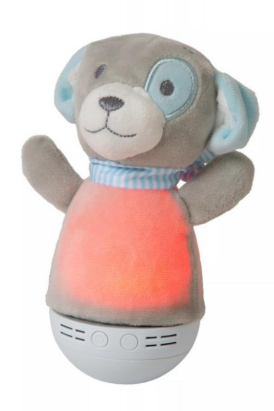 Lucide DOLLY Nachtlicht Kinderzimmer LED 2700K Musikfunktion Grau