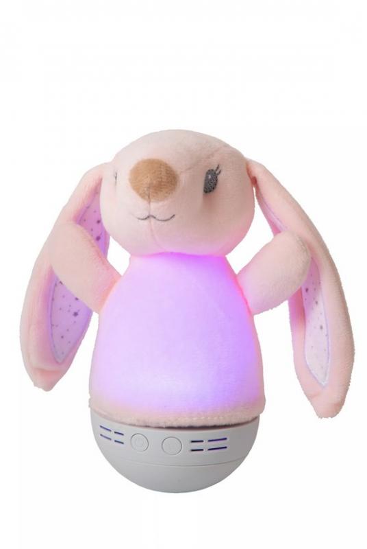 Lucide DOLLY Nachtlicht Kinderzimmer LED 2700K Musikfunktion Rosa
