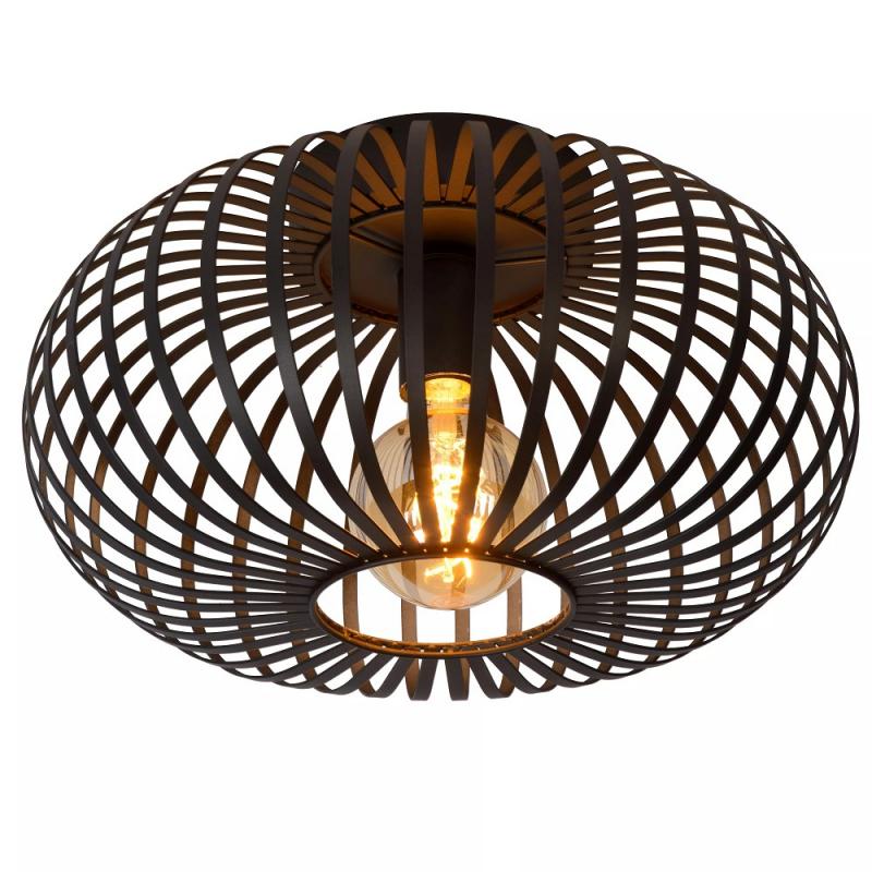 Lucide MANUELA Deckenleuchte Ø39,5 cm 1xE27 Schwarz