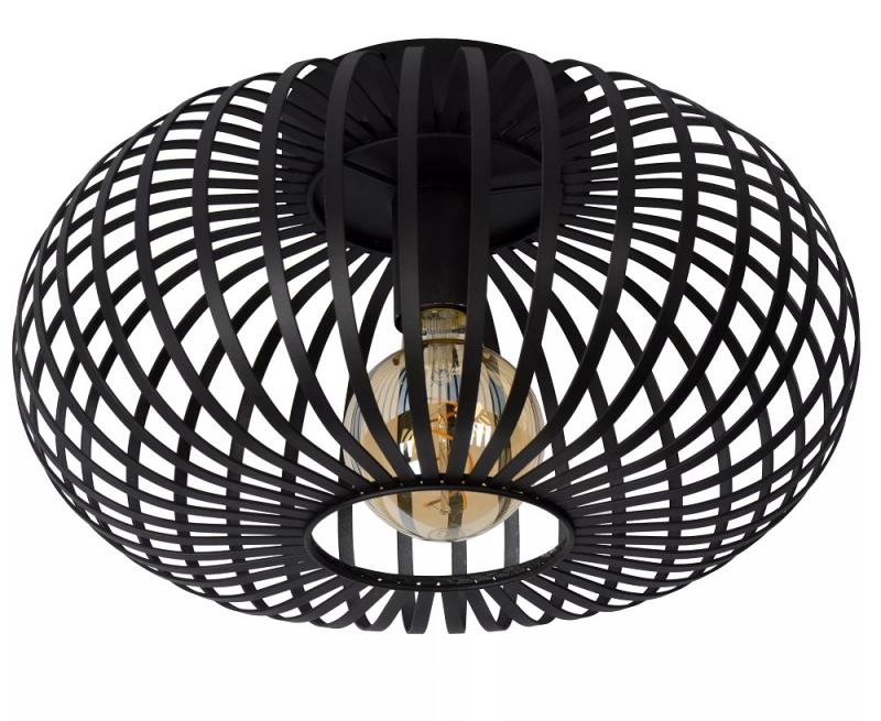 Lucide MANUELA Deckenleuchte Ø39,5 cm 1xE27 Schwarz