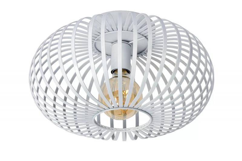Lucide MANUELA Deckenleuchte Ø39,5 cm 1xE27 Weiß Metall Industrial Design