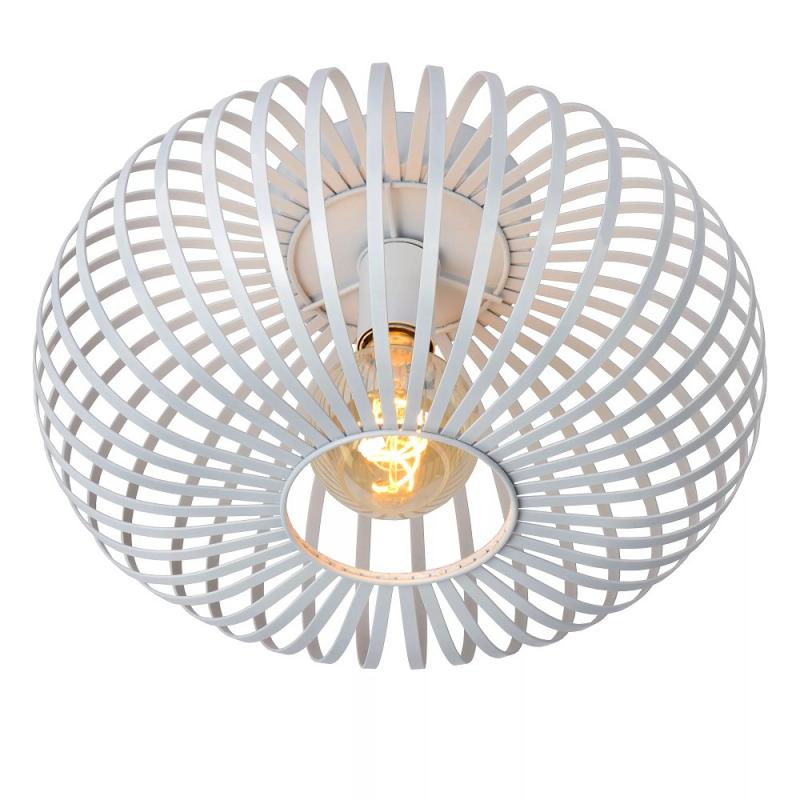 Lucide MANUELA Deckenleuchte Ø39,5 cm 1xE27 Weiß Metall Industrial Design