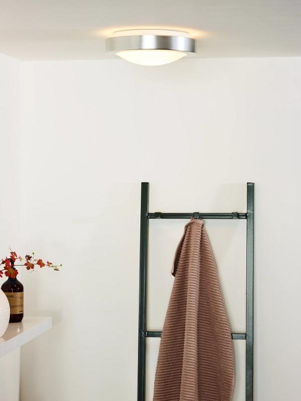 Lucide FRESH Deckenleuchte Badezimmer Ø27 cm E27 IP44 Chrom Matt Modern
