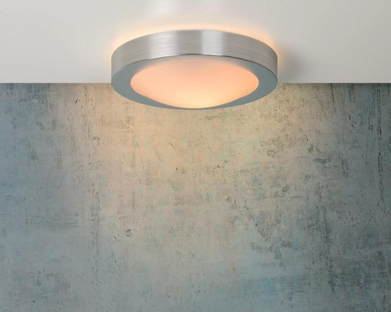 Lucide FRESH Deckenleuchte Badezimmer Ø27 cm E27 IP44 Chrom Matt Modern