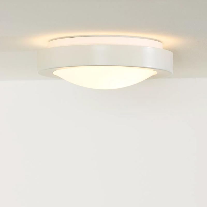 Lucide FRESH LED Deckenleuchte Badezimmer Ø27 cm E27 IP44 Weiß Acryl