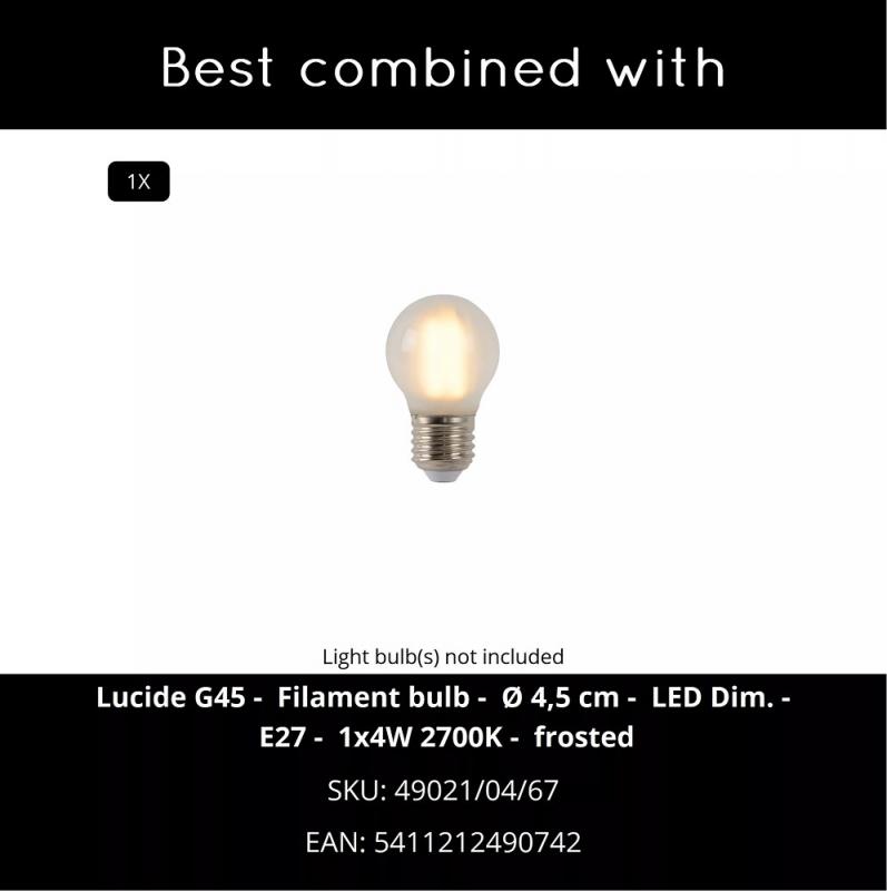 Lucide FRESH LED Deckenleuchte Badezimmer Ø27 cm E27 IP44 Weiß Acryl