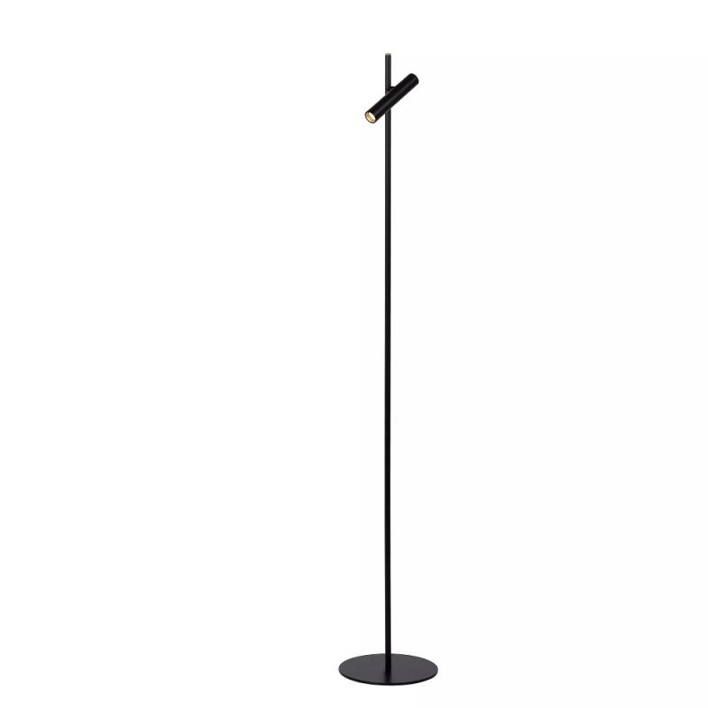 Lucide PHILON Stehlampe mit Leselampe LED Ø23cm 4,5W 3000K Schwarz dimmbar Touch