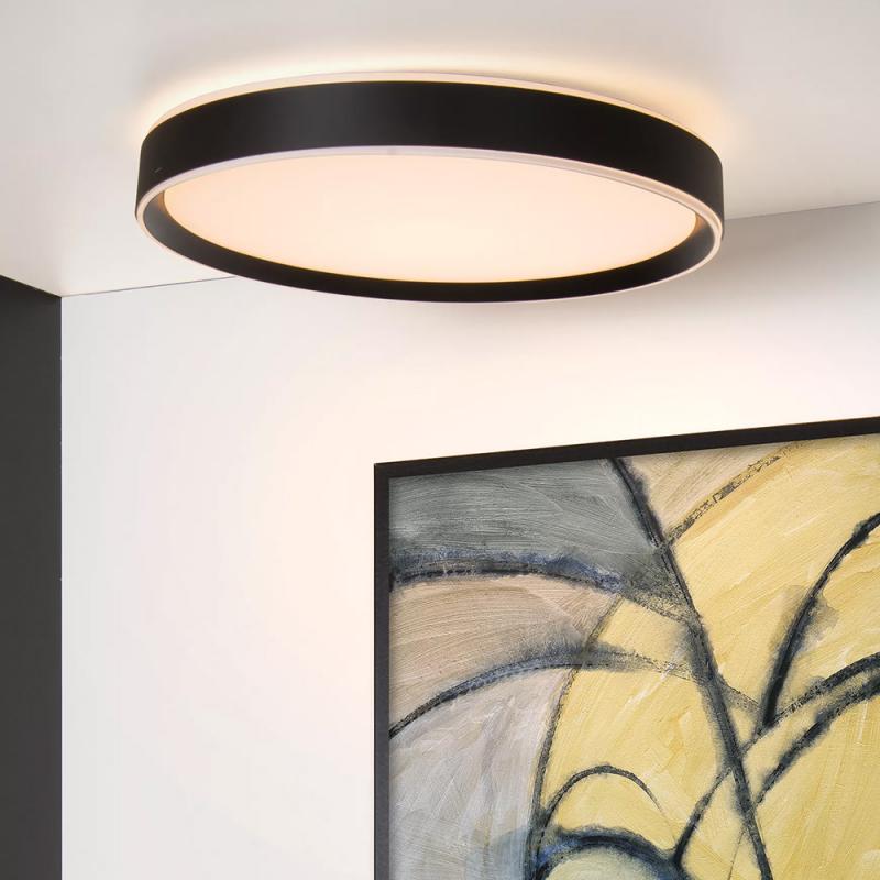 Lucide NURIA LED Deckenleuchte Ø50 cm 3-StepDim Schwarz