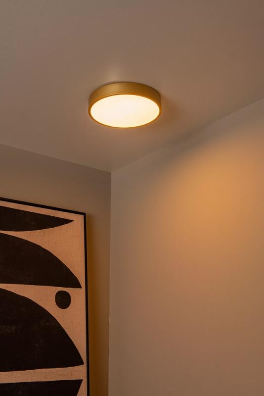 Lucide UNAR LED Deckenleuchte Ø30cm 3-StepDim 2700K Messing modern