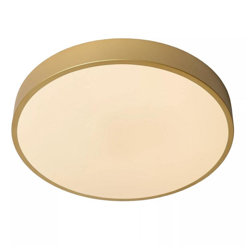 Lucide UNAR - LED Deckenleuchte Ø 39,5 cm 3-StepDim 2700K Mattes Gold / Messing