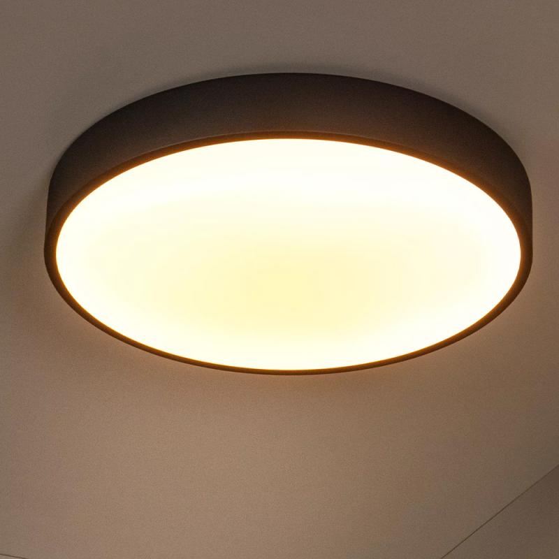 Lucide UNAR - LED Deckenleuchte Ø 39,5 cm 3-StepDim 2700K Schwarz