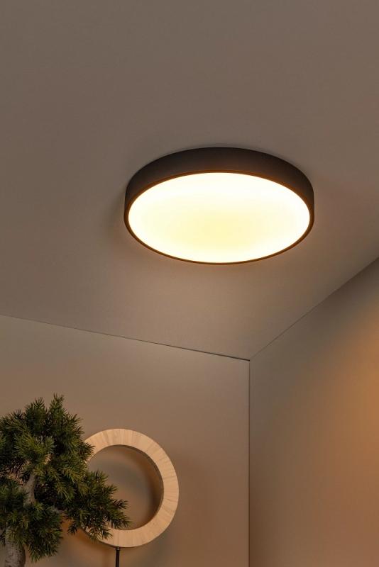 Lucide UNAR - LED Deckenleuchte Ø 39,5 cm 3-StepDim 2700K Schwarz