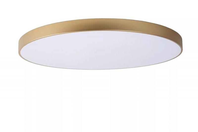 Lucide UNAR Deckenleuchte Ø80 cm LED 80W 2700K Mattes Gold/Messing – 3-StepDim, 5000lm moderne LED Deckenlampe