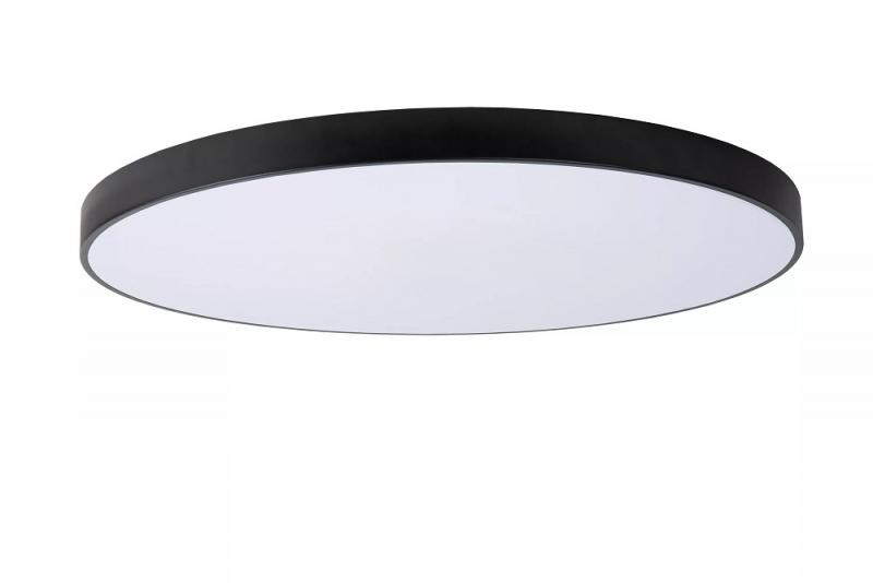 Lucide UNAR Deckenleuchte Ø80 cm LED 80W 2700K Schwarz – 3-StepDim moderne LED Deckenlampe