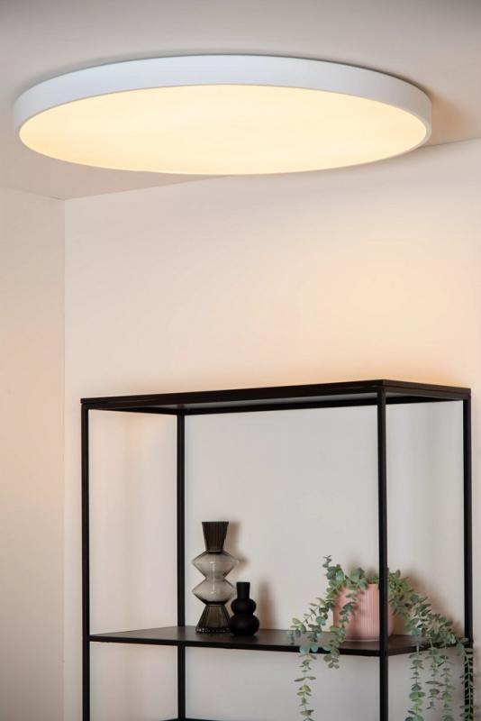 Lucide UNAR Deckenleuchte Ø80cm LED 80W 2700K Weiß 3-StepDim