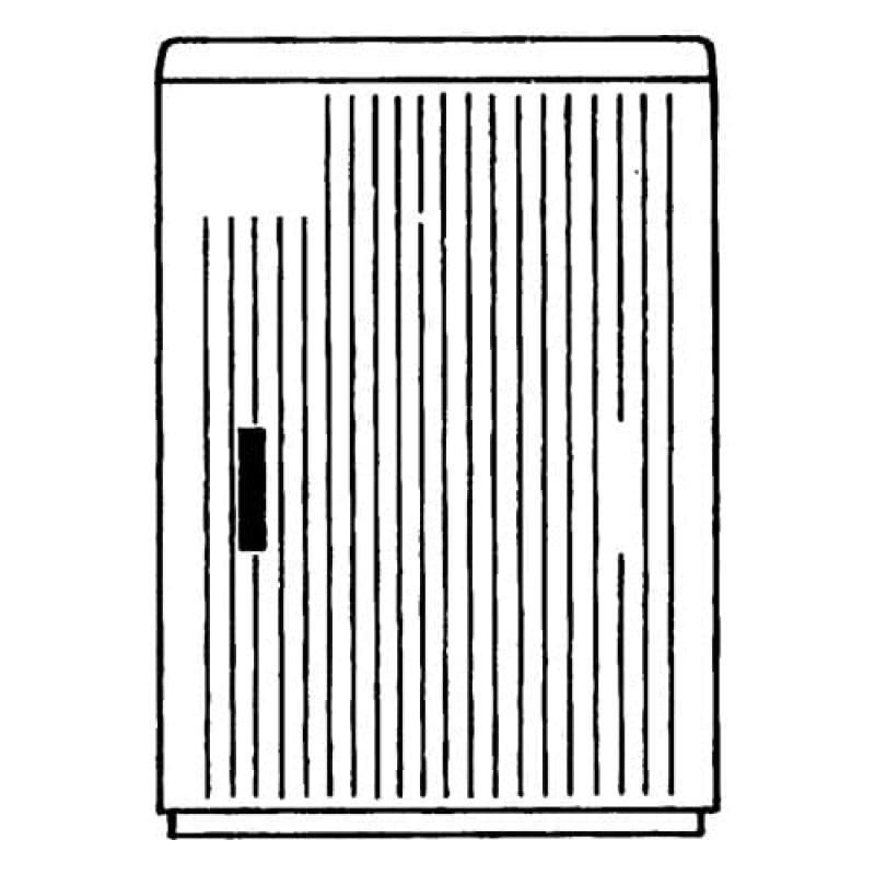 ABB EH3U91S2 Schrank AP Gr.1 1125x785x320 EH3, profiliert, SHG, UV-Lackierung IP44, IK10