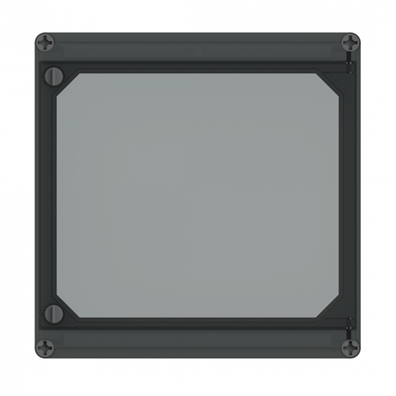 ABB AP41STHC Klappdeckel 300x300x45mm Deckel mit Fingergriff für Klapptür, transparent