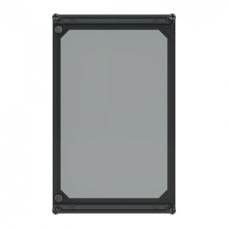 ABB AP51STHC Klappdeckel 485x300x45mm Deckel mit Fingergriff für Klapptür, transparent