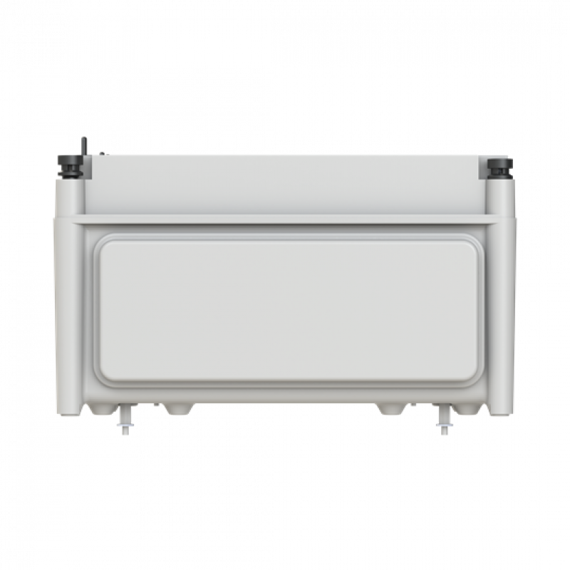 ABB AP61DIN3 Automatengehäuse APO61 3R/a14TE mit transparentem Klappdeckel mit Flansch oben APEP33 und APE35 unten
