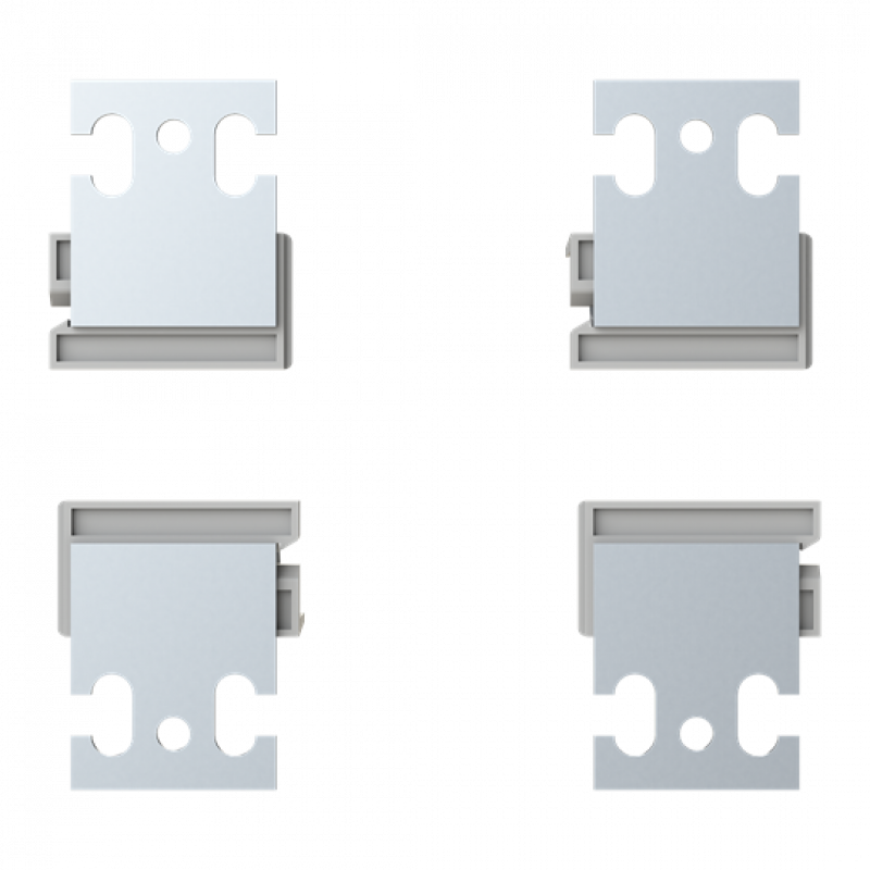 ABB PS833651 Wandmontagelasche Standard AISI 304 Edelstahl Set mit 4 Befestigungslaschen