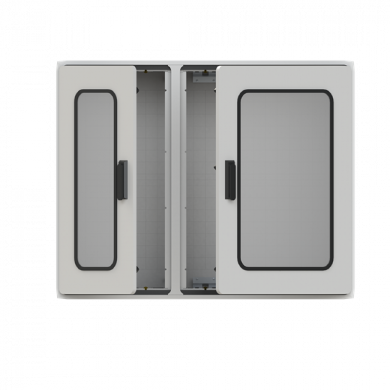 ABB PS452T43 Schrank 1000x1250x320 mit Fenstertür Polycarbonat Fenster IP54, IK07
