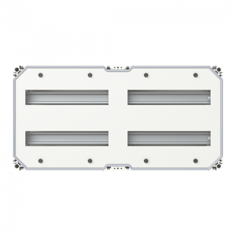 ABB V63BWDJ6 RE-Gehäuse 320x640 2R a.28TEo.D VMS 63 Normfeldgeh. 56TE ohne Deckel VMS 63 quer alle Seiten offen VE 1
