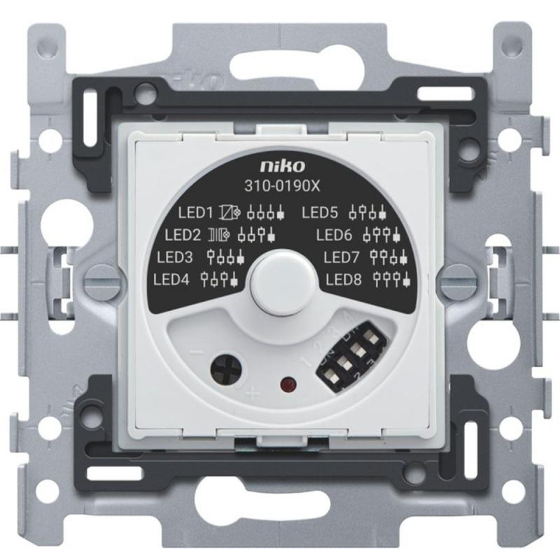Niko 310-01900 – Sockel für Universal-Drehdimmer mit PLC-Entstörung 5–325 W 3-drahtig