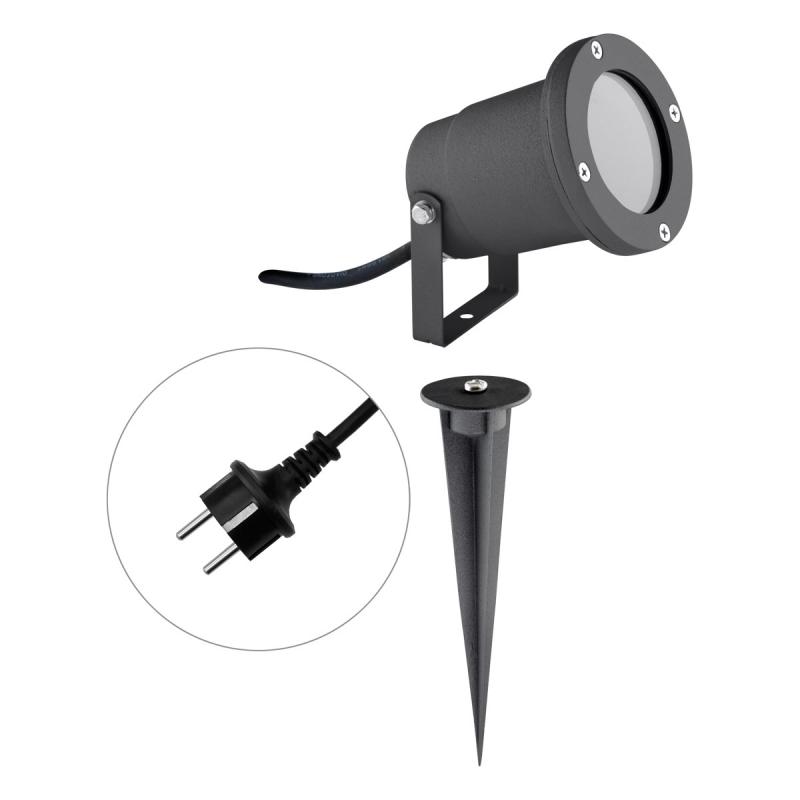 EVN Erdspießleuchte mit Schutzkontaktstecker, IP54 545235