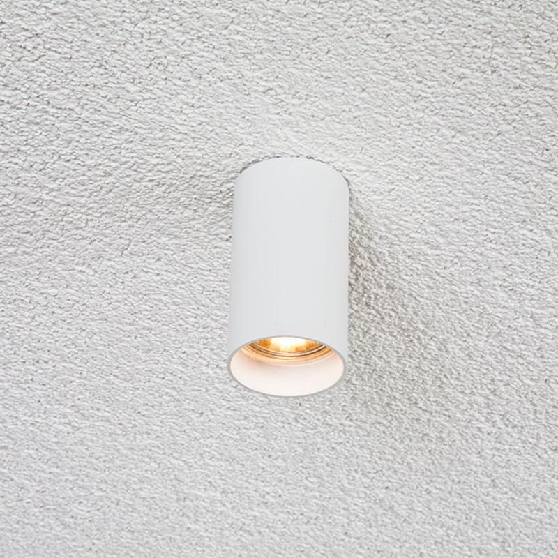 EVN Minimalistischer Decken-Deckenstrahler für GU10 Leuchtmittel rund weiß IP20