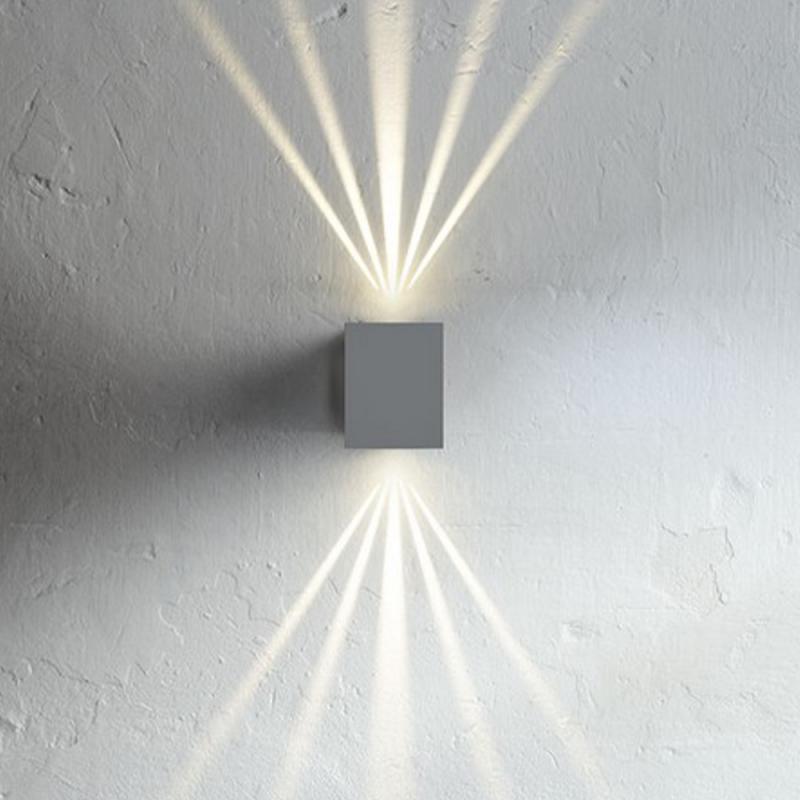 Nordlux Canto Kubi 2 Innen- und  Außenwandleuchte Up&Down quadratisch grau