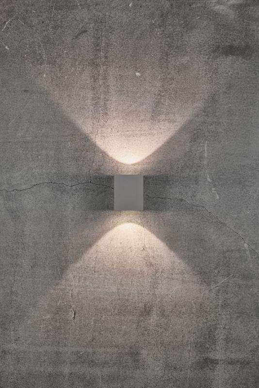 Nordlux Canto Kubi 2 Innen- und  Außenwandleuchte Up&Down quadratisch grau