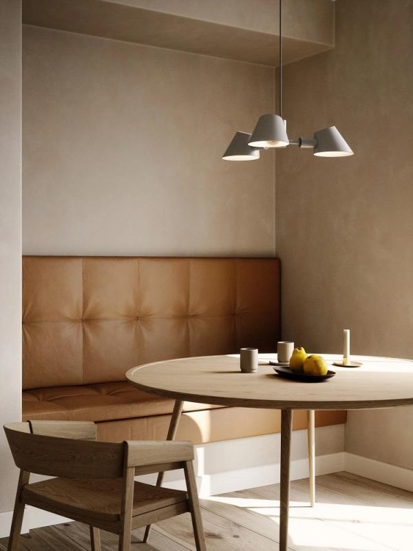 DFTP Stay Esstisch Pendelleuchte Grau