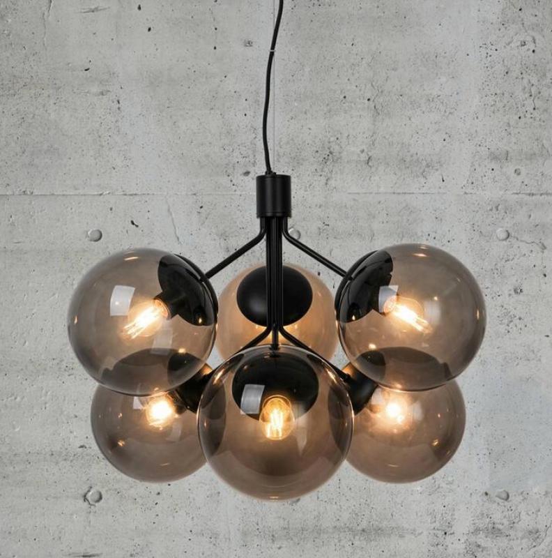 Nordlux Ivona Pendelleuchte 6-flammig in Schwarz