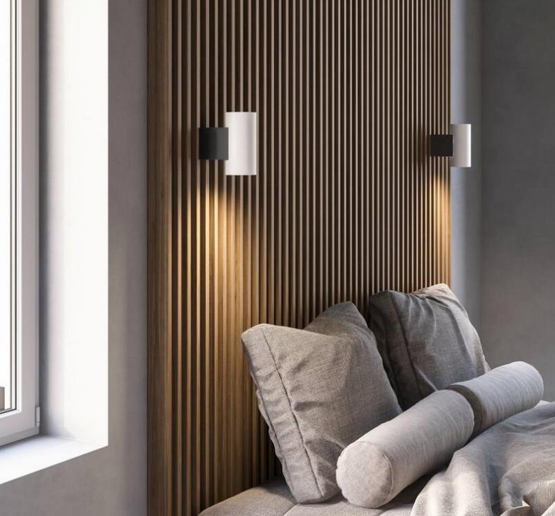 Nordlux Mona Wandleuchte für Innen in Schwarz/Weiss