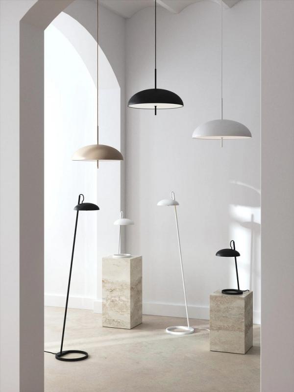 Design For The People Versale Pendelleuchte Weiß Ø50 – skandinavisches Design von Anker Studio