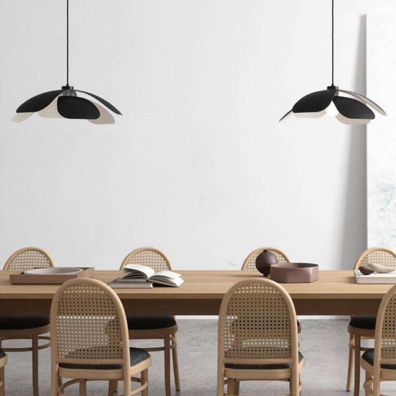 Nordlux Maple 55 moderne Pendelleuchte Schwarz E27 dimmbar moderner italienischer Stil