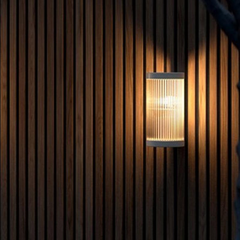 Nordlux Coupar moderne Wandleuchte Sandfarbig dimmbar Spritzwasser geschützt klassisches Modell